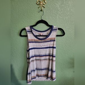 Juicy Couture Womens Striped Sleeveless Top